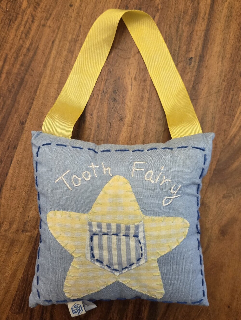 Hanging Tooth Fsiry Pillow With Pocket For Tooth